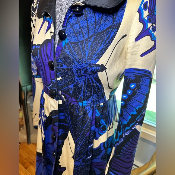 Vintage Betsey Johnson butterflies long scallop - Picture 4 of 6